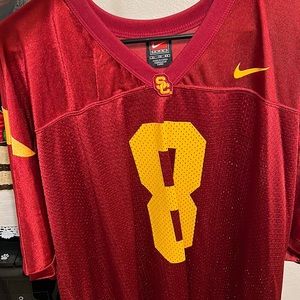 USC Trojan Official Jersey #8 by Nike Size XL, Red color